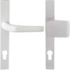 Garniture de sécurité, béquille + tirant 72Y aluminium blanc