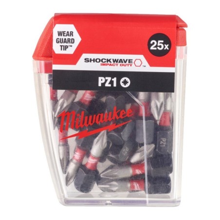 Milwaukee bit Shockwave PZ 1X25 (25 pièces)