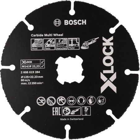 Bosch Xlock disque carbure multi 125mm