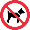 Panneau 300 interdit aux chiens